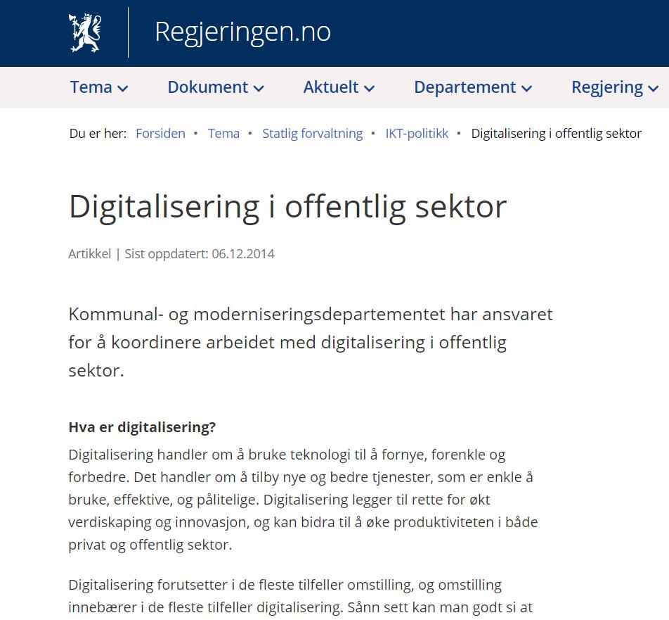 Digitalisering: