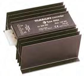 DC/DC CONVERTERS - LINEAR - REGULATED DC/DC CONVERTERE -LINEÆRE - STABILISERTE 8662 Max. 80 W Protected against reversed polarity 8 A fuse (input) Protected against overvoltage at approx.