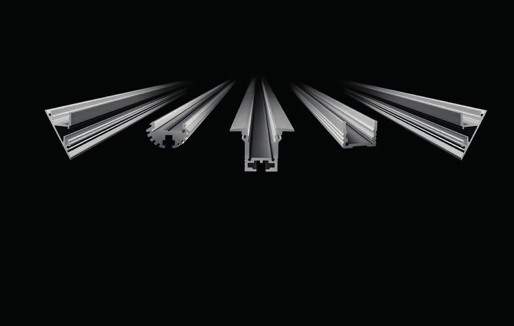 30 LED løsninger - Monteringsutstyr LED stri Svært bredt spekter av aluminiumsprofiler i høy kvalitet for kreativ og