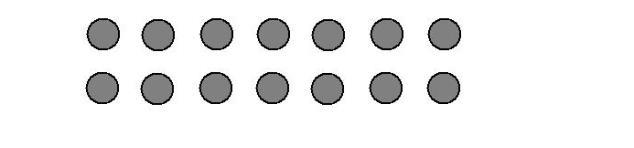 Oppgave 1c. Antallskonservasjon Denne oppgaven gjennomføres bare dersom eleven mestrer oppgave 1b og forstår prinsippene med parkopling ved sammenlikning av antall i to mengder.
