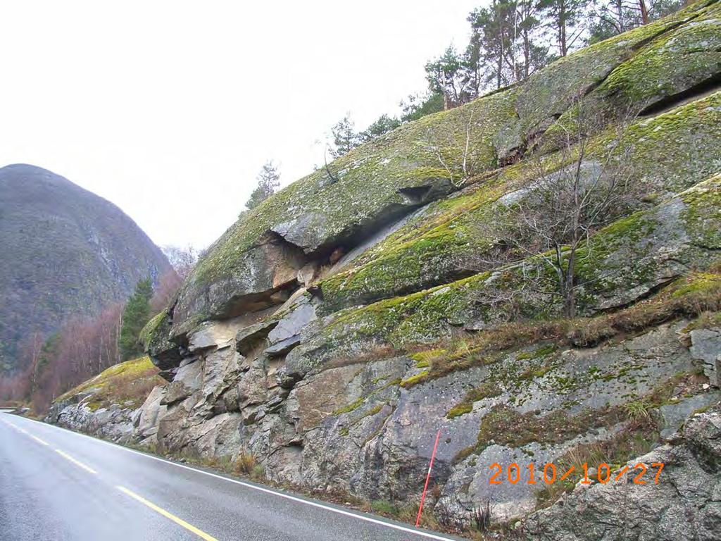 Ev16 Tønjum Ljøsne i Lærdal kommune, kommunedelplan, geologisk vurdering 7 Foto 1