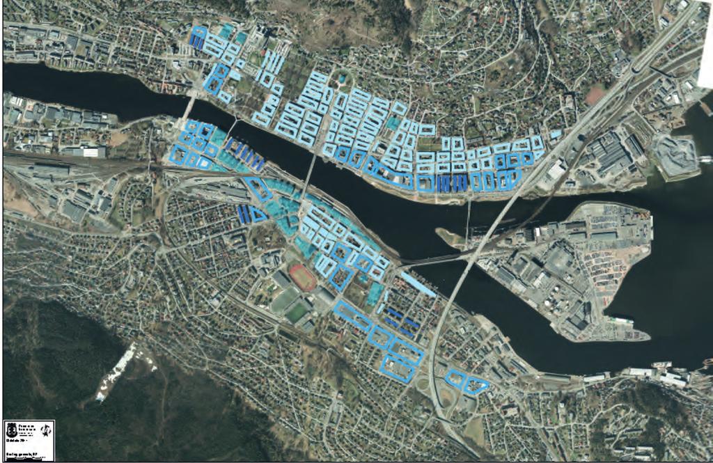 Idekonkurranseutkastet «Look to Strømsø» viser hvordan Sentrumsplanens balansepunkt mellom kvantitet og kvalitet kan videreføres ved offentlig viktige program på utvalgte steder (bylivgenererende