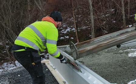 Om man ikke bruker utvendige fiberplater så skal det forskales ekstra utvendig på hjørner.