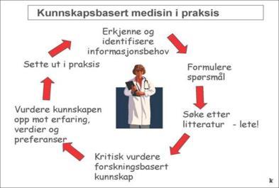 helsearbeideren Mangler metodeog/eller engelsk kunnskaper Mangler kunnskap om hva som finnes av forskning og hvor den er å finne Ønsker ikke å endre egen praksis Har ikke kultur for formidling og