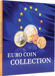Euro-mynter i omløp. Ytre format: 255 x 280 mm. Bind 1: For de 12 opprinnelige Euro-landene. «Opprinnelige medlemmer». : 324 353 Bind 2: For de 12 nye Euro-landene.