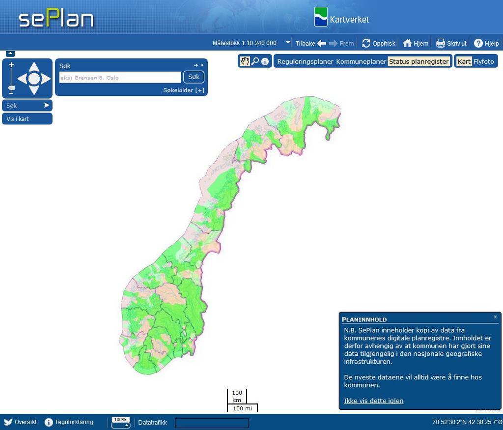 Status for digitalt planregister 11