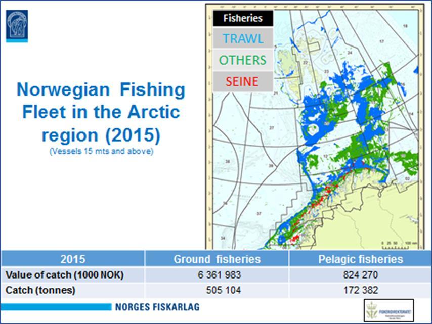 Nordområdene og Fiskarlaget Vi har lang «fartstid» i arktis En kompetent og komplett flåte