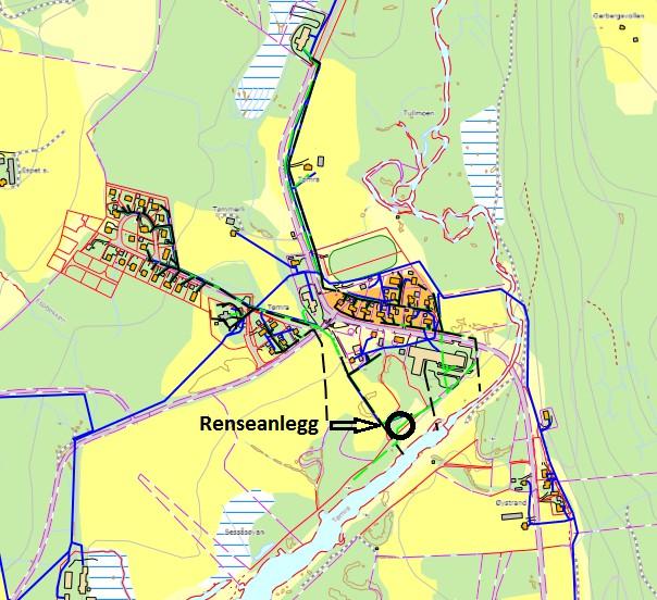 Vedlegg 1: GRUNNLAG FOR DIMENSJONERING Side 3 1. Beskrivelse av avløpssonen. Avløpssonen er i dag avgrenset av det areal som omfattes av Reguleringsplan for Tømra av 18.02.