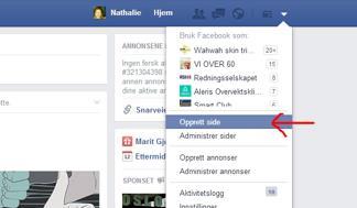 Hvordan sette opp en Facebookside for din bedrift 1. Først logger du inn på din private Facebook-profil.