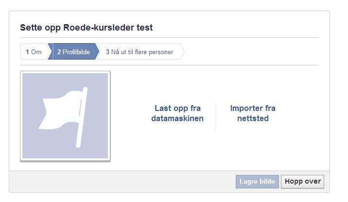 5. Last opp ønsket profilbilde.