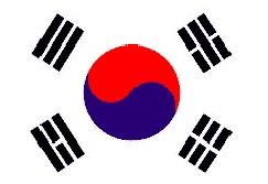 Det koreanske flagget (Taegukki) Mer konkret finner en igjen yin og yang som et sentralt element i det koreanske flagget, Teageukki.