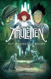 Amuletten - Kazu Kibuishi (8-13) En av bøkene som er på reserverings- og utlånstoppen på både Kjelsås skole og Deichmann er serien Amuletten av Kazu Kibuishi.