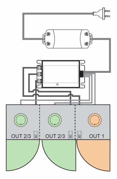 24 Volt Combo sensor Kan styre 3 enheter.