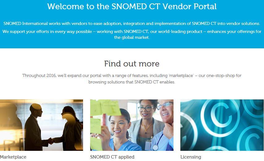 SNOMED CT portal for leverandører SNOMEDINSIDE.