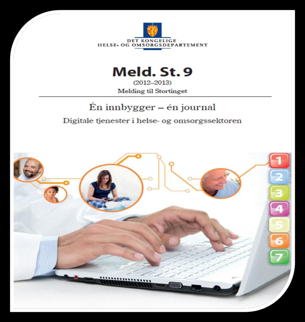 Norsk laboratoriekodeverk Regjeringens overordnede mål for IKT-utviklingen i helse- og omsorgstjenesten St.meld.9 En innbygger en journal.