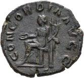 slektsnavnet Antoninus. Antoninianen var fra først av en dobbeltdenar, lett gjenkjennelig både på størrelsen og det at keiserbysten på adversen bar en strålekrone.