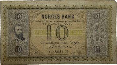 Rohde 1+ 14 000 27 10 kroner 1899. C5882119. Arnet.