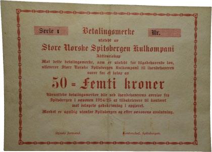 Sedler / banknotes STORE NORSKE SPITSBERGEN KULKOMPANI 150