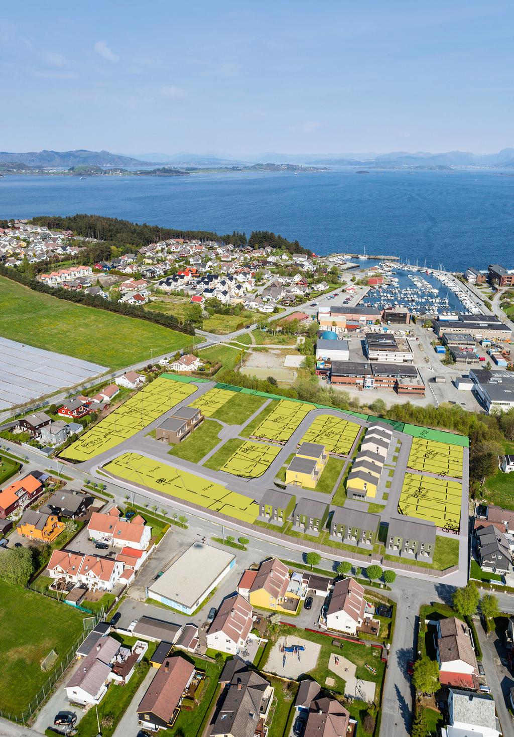 LANDET, BYEN OG SJØEN Byggetrinn 4 - SELGES NÅ! BKS 2 Strandvågen Byggetrinn 3 - SOLGT Byggetrinn 2 - SOLGT Byggetrinn 1 - SOLGT Grødem Allé har mange kvaliteter.