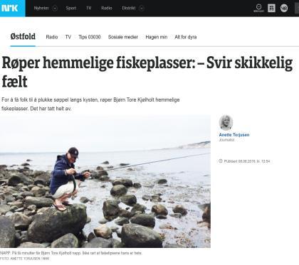 2016: Rosa reke røper hemmelige fiskeplasser Fredrikstad blad