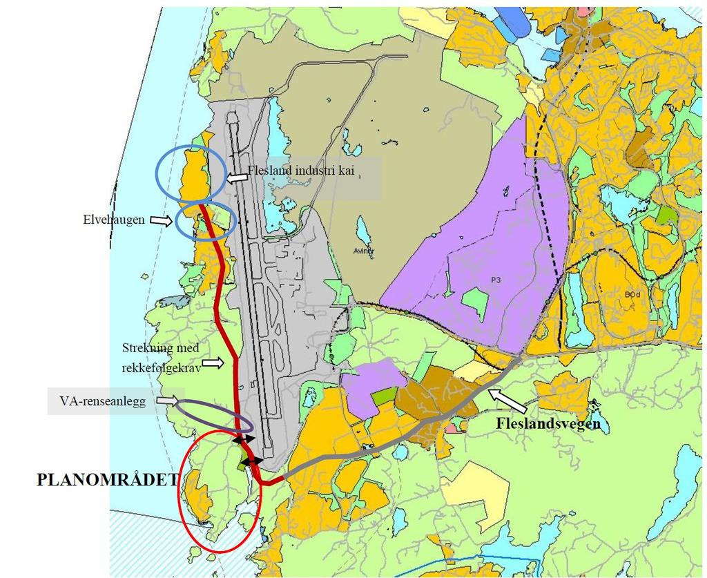 Trafikksikring langs Fleslandsvegen Eksisterende g/s-veg langs Fleslandsvegen er opparbeidet på strekningen vist med grå linje på kartet ovenfor.