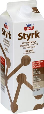 er en fettfri melk med 50 % mer protein enn vanlig melk.