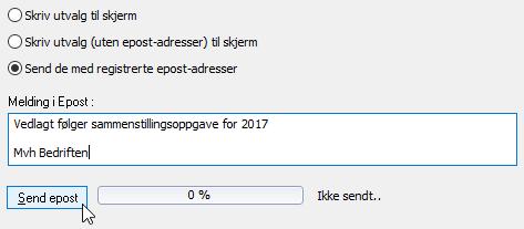 5. Årsavslutning Når alt er gjort i forhold til kontroll av registrerte opplysninger og sammenstillingsoppgaver er det klart for årsavslutning.