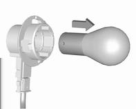 Pleie av bilen 197 Blinklys på siden Ta ut lampehuset for å skifte lyspære: 2.
