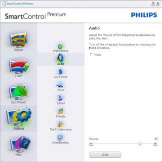 4. Bildeoptimering Premium-valg for Select Preset (Velg forhåndsinnstilling) og Tune Display (Fininnstill skjermen) i høyreklikkkontekstmenyen på skrivebordet.