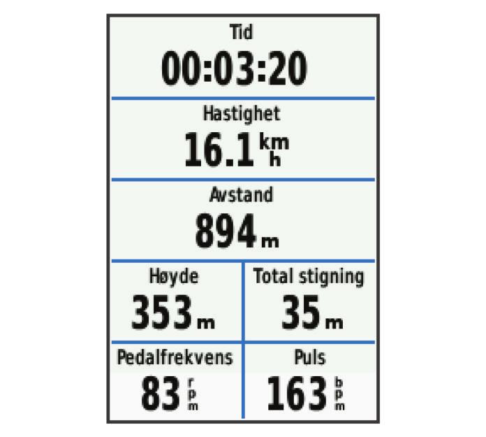 1 Gå utendørs til et åpent område. Forsiden av enheten må peke mot himmelen. 2 Gå til skjermbildet Hjem, og velg KJØR. 3 Vent mens enheten finner satellittene.