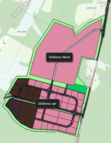 Figur 2: Inndeling av området og utbygningstrinn Høring/merknader: I henhold til plan- og bygningsloven (pbl.) 12-8 ble varsel om oppstart av reguleringsplanarbeidet kunngjort i Altaposten 25.03.