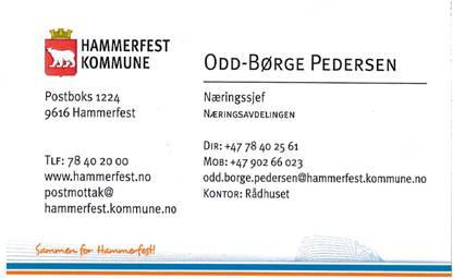 From: Odd Børge Pedersen <Odd.Borge.Pedersen@hammerfest.kommune.no> To: 'Kjetil Knutsen' <kjetil.knutsen@cermaq.com> Date: 05.04.