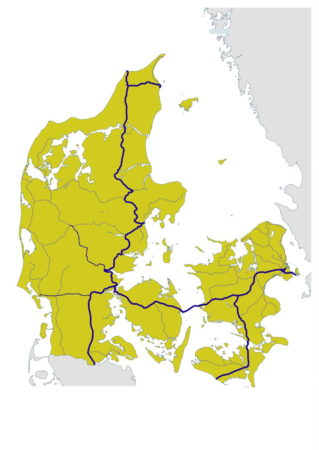 Strategi 1 Telemark og Vestfold skal arbeide aktivt for å fremme Jyllands-korridoren som en nasjonal hovedåre