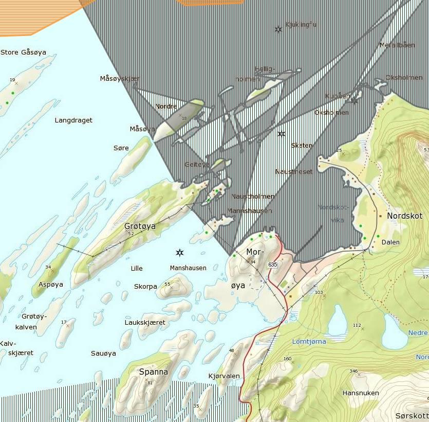 Ærfugl er registrert som nær trua (NT) i den norske rødlista. Områdene ble registrert i 1982.