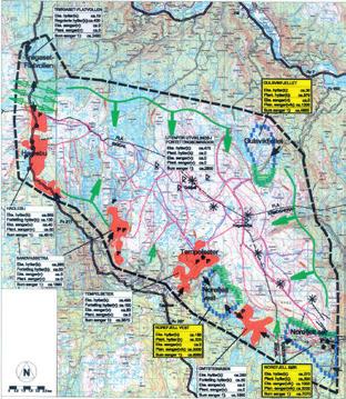 1 200 private hytter til Sigdal kommune Her finnes i dag ca. 5 000 private hytter, fordelt på mange hytteområder Områdene Haglebu og Tempelseter har små alpinanlegg.