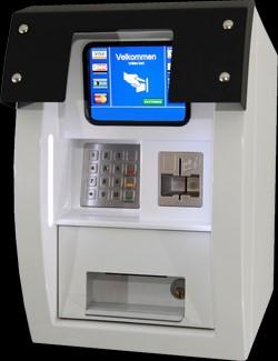 strømforsyning (UPS) Kabinett og fot søyle i lakkert rustfritt stål Betalingsterminal PaySys Sapphire kortautomat Kortautomater Sapphire Kan tilkobles de fleste typer