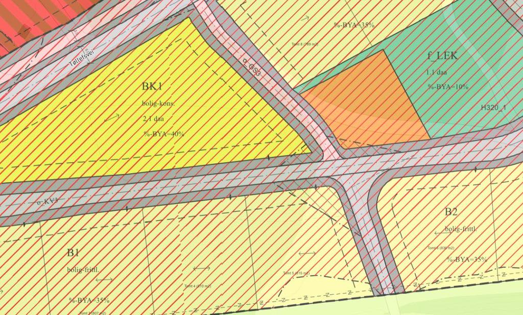 Avkjørsel i reguleringsplan Avkjørselsplassering og frisiktsoner bør inntegnes i plankart.