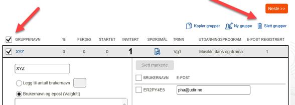 For å kunne ta i bruk «Klikk her for import» må du første «Last ned mal», legge inn elevene i malen, og deretter lagre dokumentet på et egnet sted.