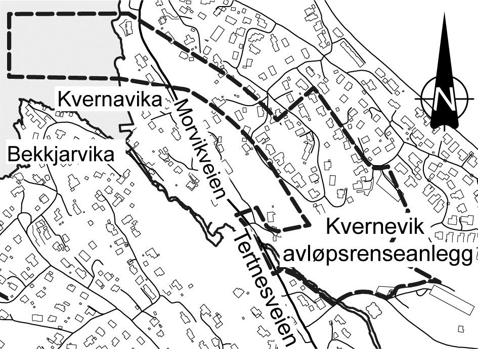 5.2 PLANGRENSEN Planområdet er på 74,4 daa 2 og ligger i hovedsak under terreng vest for og til dels under Torvfjellet/Torvbakken. Det er hovedsakelig uregulert, og inngår i gjeldende kommuneplan.