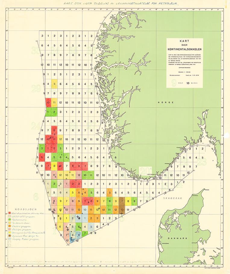 Staten eier ressursene Mai 1963: Regjeringen proklamerte Norges suverenitet over den norske kontinentalsokkelen - og Petroleumsressursene