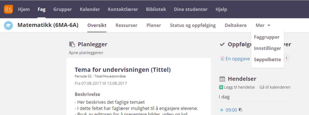 Grunnet tekniske begrensninger og kompleksitet i løsningen har det ikke latt seg gjøre å lage en knytning til kompetansemålene i målstrukturen.