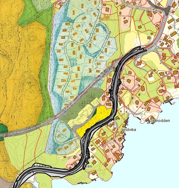 Nylund boligområde, Arendal kommune Planoversikten er hentet fra kommunens hjemmeside på internett.