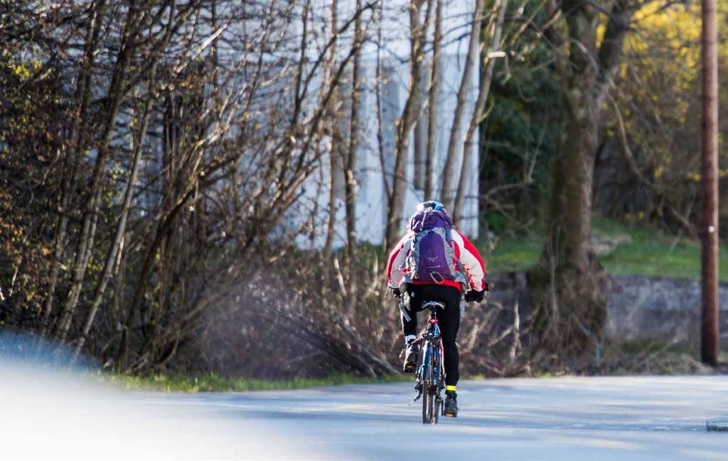 Regional transportplan Hordaland 2018-2029 Utanfor Bergen kommune vil det største potensiale for å auke delen av reiser med sykkel og gange vere i regionsentera.