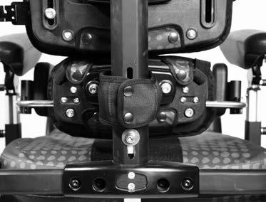 Ideelt sett skal hoftestøttene alltid roteres slik at de ligger an mot sitteputen, selv om