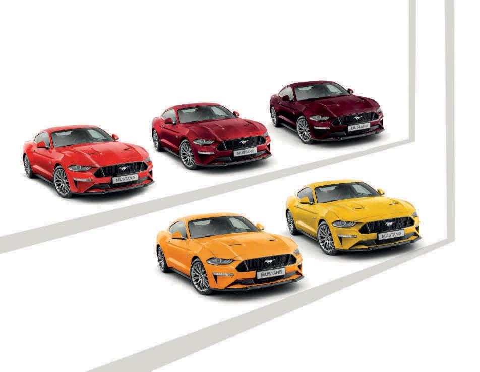 Vis hvem du er. Royal Crimson Metallic lakk* Ruby Red Spesiell metallic lakk* Race Red Standard lakk Triple Yellow Tri-Coat metallic lakk* Orange Fury Tri-Coat metallic lakk* *Mot tillegg i prisen.