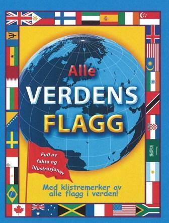 Faktabok med stickers ALLE VERDENS FLAGG Faktabok med alle lands flagg som stickers. Lær deg flaggene til ulike land i denne boken.