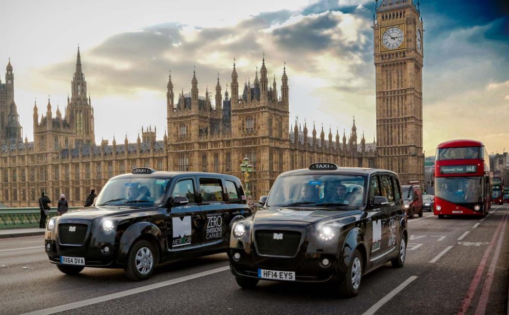 London Mål: Hele taxiflåten elektrisk på sikt Fra 2018: - Dieseltaxier får ikke nye lisenser - Alle nyregistrerte taxier må minimum være zero emission capable