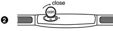 Bruk gjerne en mynt eller lignende for å sikre at den er skikkelig skrudd til. VIKTIG Vær sikker på at lokket blir lukket på riktig måte.