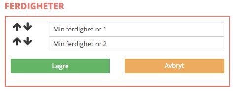 Når du er fornøyd med rekkefølgen trykker du på Lagre. 2.1.5 Språk Du kan legge til språk ved å trykke på + LEGG TIL bak SPRÅK der du kan legge inn nytt språk.