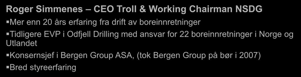 boreinnretninger Tidligere EVP i Odfjell Drilling med ansvar for 22